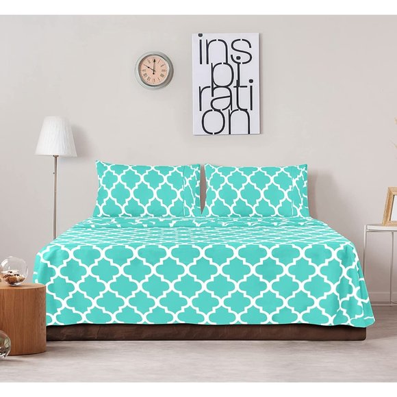 Queen or Eastern King Bed Sheets Set - 4 Piece Bedding - Picture 8 of 9